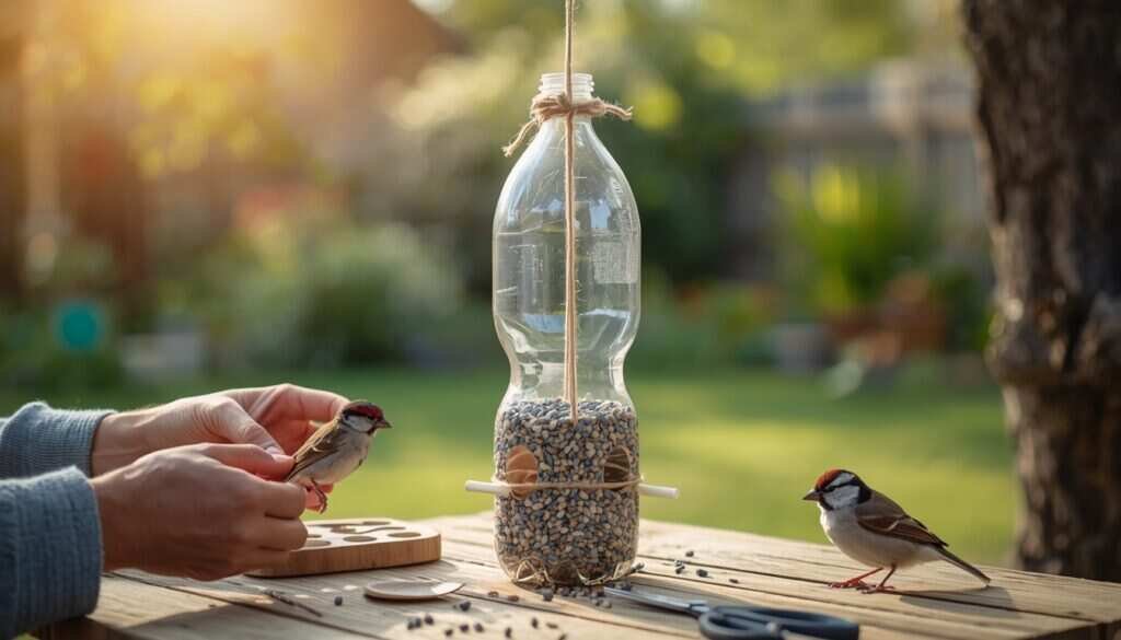How to Build a Bird Feeder at Home: The Easy DIY Guide 3 Bottle