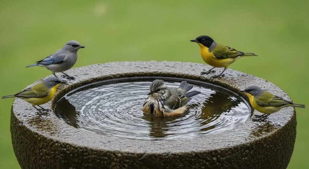 How to Create a Bird-Friendly Garden and Backyard Bird Sanctuary 6 Install Water Features Birds Actually Love